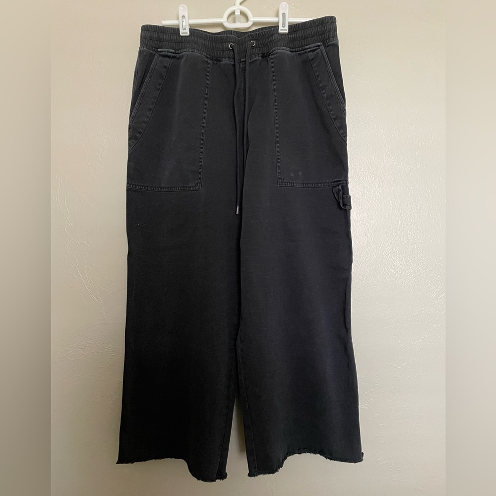 James Perse Cropped Wide Leg Utility Carpenter Pants 2/M